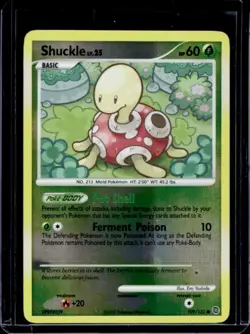 2007 Pokemon Diamond & Pearl Secret Wonders Shuckle Reverse Holo #109/132 - Image 1