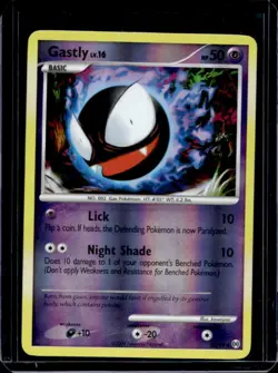 2009 Pokemon Platinum Arceus Gastly Reverse Holo #36/99 - Image 1