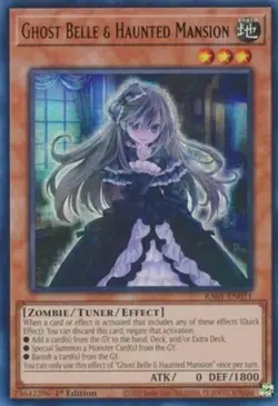 Yugioh! Ghost Belle & Haunted Mansion - RA01-EN011 - Ultra Rare - 1st Edition Ne - Image 1