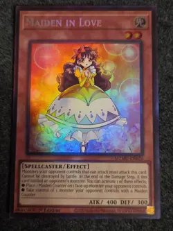 MZMU-EN020 Maiden in Love Collector's Rare YuGiOh! In Hand NM - Image 1