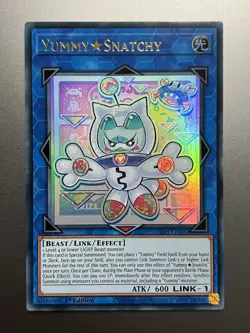 Yugioh - Yummy Snatchy Ultra Rare JUSH-EN022, Near Mint, 1st Edition, Euro Print - Image 1