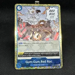 Gum-Gum Red Roc (Jolly Roger Foil) OP04-056 One Piece Premium Booster NM - Image 1