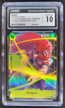 2025 ONE PIECE CCG KALGARA ALT ART OP08-099 CGC 10 A PT - Image 1