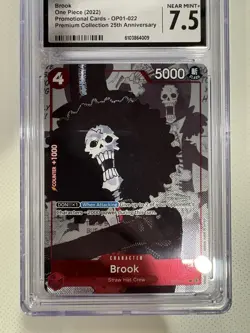 Bandai One Piece CCG Brook OP01-022 Promo Card (CGC 7.5) Premium Collection - Image 4