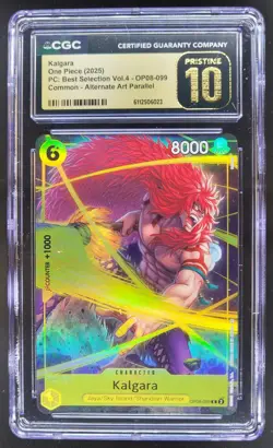 2025 ONE PIECE CCG KALGARA ALT ART OP08-099 CGC 10 PRISTINE A PT - Image 1