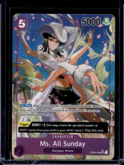2024 One Piece Kingdoms of Intrigue Ms. All Sunday Alternate Art #OP04-064 - Image 1