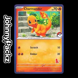 Charmander - 2024 First Battle Exclusive Blue Border - Stamped Pokemon Card (NM) - Image 1