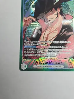One Piece TCG OP14-020 Dracule Mihawk Leader Alt Art AA Card Game CCG English - Image 5