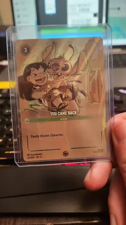 Disney Lorcana TCG You Came Back Enchanted Card 213/204 Lilo Stitch Azurite Sea - Image 1
