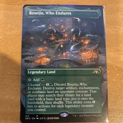 MTG English Boseiju, Who Endures-Borderless NM Mint Kamigawa: Neon Dynasty - Image 1