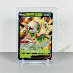 Pokemon TCG Card - CHESNAUGHT V 15/195 Ultra Rare Holo | Silver Tempest (2022 - Image 1