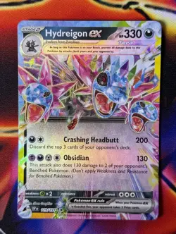 Hydreigon EX 119/191 HOLO RARE | SV08: Surging Sparks | Pokemon Card TCG | NM - Image 1