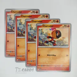 Charcadet 032/191 x4 Playset 4x Pokemon S&V Surging Sparks SSP - 4 Card Set - Image 1