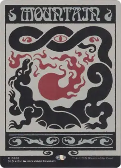 Mountain (0891) (Rainbow Foil) -Foil Near Mint MTG Secret Lair - Image 1