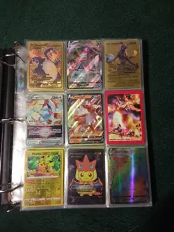 Pokemon TCG Binder Lot Charizard Pikachu Mewtwo Sylveon Lugia Holo Foil Cards - Image 1