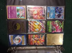 Pokemon TCG Binder Lot Charizard Pikachu Mewtwo Sylveon Lugia Holo Foil Cards - Image 2