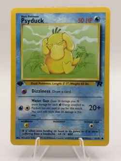 Pokemon Psyduck Team Rocket 1st Edition 65/82 Common Regular 50 HP Card - Image 1