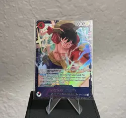 Monkey D. Luffy OP12-015 Treasure Cup Promo Top Prize One Piece Card Game SEALED - Image 1