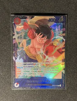 Monkey D. Luffy OP12-015 Treasure Cup Promo Top Prize One Piece Card Game SEALED - Image 2
