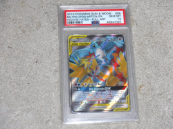 2019 POKEMON S & M MOLTRES ZAPDOS ARTICUNO GX HIDDEN FATES CARD #66 PSA 10 - Image 1