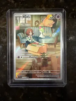 Pokemon TCG Ralts Scarlet & Violet Holo Illustration Rare Card 211/198 Base Set - Image 1