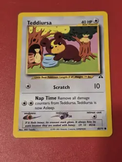 Teddiursa 65/75 Neo Discovery Vintage Pokemon Card - Image 1