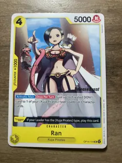 Ran OP14-114 - The Azure Sea's Seven Release Event Cards OP14 RELEASE EVENT NM - Image 1