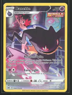 Banette TG07 Lost Origin Trainer Gallery Ultra Rare Pokemon Card - Image 1