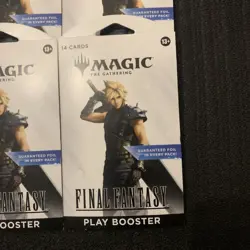 Magic The Gathering Final Fantasy Play Booster Packs New Sealed - lot of 4 - Image 2