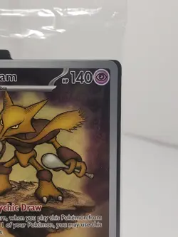 Pokemon TCG Alakazam #9 ETB Black Star Promo Sealed Mega Evolutions - NM - Image 3