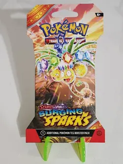 Pokemon Scarlet & Violet Surging Sparks Sleeved Booster Pack – Sealed 820650853258 - Image 1