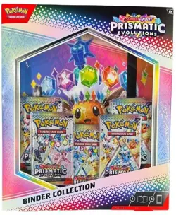 Pokemon Scarlet & Violet Prismatic Evolutions Binder Collection Box #YE - Image 1