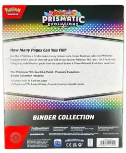 Pokemon Scarlet & Violet Prismatic Evolutions Binder Collection Box #YE - Image 2