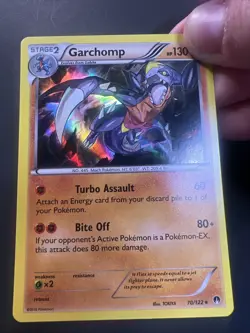 Pokemon TCG Garchomp BREAKPoint 70/122 Holo Rare Bleed Error! NM/M - Image 1