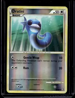 2010 Pokemon HeartGold & SoulSilver Triumphant Dratini Reverse Holo #62/102 - Image 1