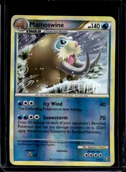 2010 Pokemon HeartGold & SoulSilver Triumphant Mamoswine Reverse Holo #5/102 - Image 1