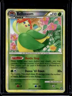 2010 Pokemon HeartGold & SoulSilver Undaunted Bellossom Reverse Holo #1/90 - Image 1