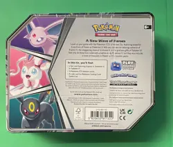 POKEMON TCG SYLVEON V HEROES TIN SPRING 2022 (5 BOOSTER PACKS + PROMO) - Image 2