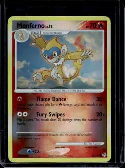 2007 Pokemon Diamond & Pearl Monferno Reverse Holo #56/130 - Image 1