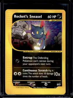 2002 Pokemon Best Of Game Rocket's Sneasel #5 - Image 1