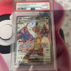 2023 POKEMON SVP EN-SV BLACK STAR PROMO #056 CHARIZARD EX PSA 10 - Image 1