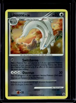 2008 Pokemon Diamond & Pearl Great Encounters Linoone Reverse Holo #43/106 - Image 1