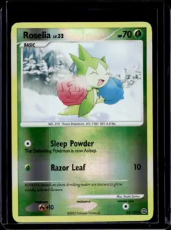 2007 Pokemon Diamond & Pearl Secret Wonders Roselia Reverse Holo #62/132 - Image 1