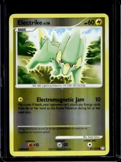 2007 Pokemon Diamond & Pearl Mysterious Treasures Electrike Reverse Holo #81/123 - Image 1