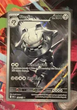 Pokemon Steelix 150 IR - Mega Evolution - NM+ W/ Great Centuring - Image 1