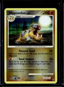 2008 Pokemon Diamond & Pearl Majestic Dawn Hippowdon Reverse Holo #21/100 - Image 1