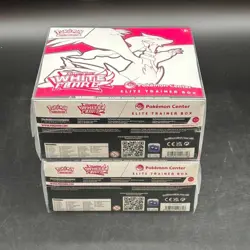 Lot of (2) Pokeon White Flare Pokemon Center Elite Trainer Box Exclusive Sealed - Image 5