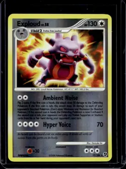 2008 Pokemon Diamond & Pearl Great Encounters Exploud Reverse Holo #17/106 - Image 1