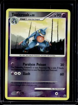 2008 Pokemon Diamond & Pearl Majestic Dawn Toxicroak Reverse Holo #31/100 - Image 1
