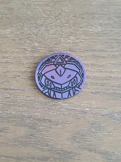 Pokemon TCG Genesect Collectible Coin Purple Mirror Holofoil - Image 1